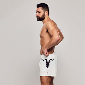 Workout Shorts- White