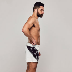Workout Shorts- White