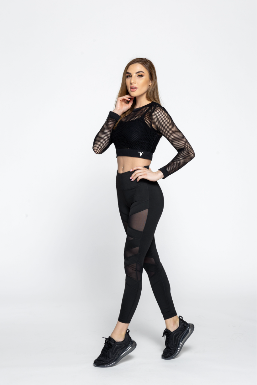 NWT POP fit Black Ari leggings with pockets S mesh inserts yoga athleisure  - $20 New With Tags - From Kristin