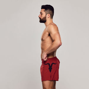 Workout Shorts- Red