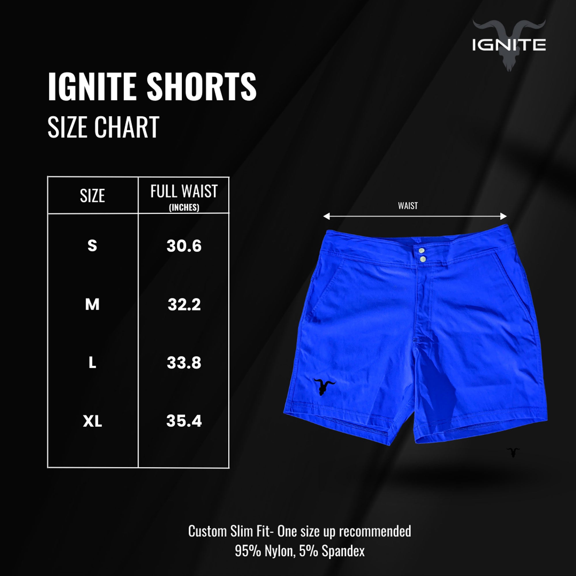 Ignite Shorts - Blue - IGNITE