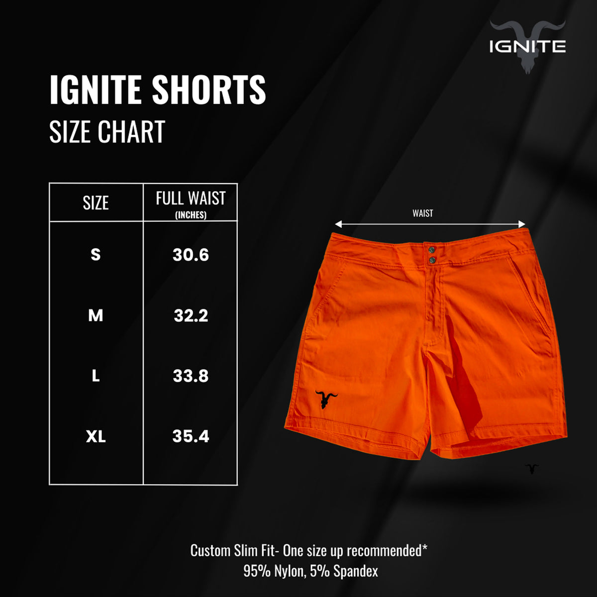 Ignite Shorts - Orange