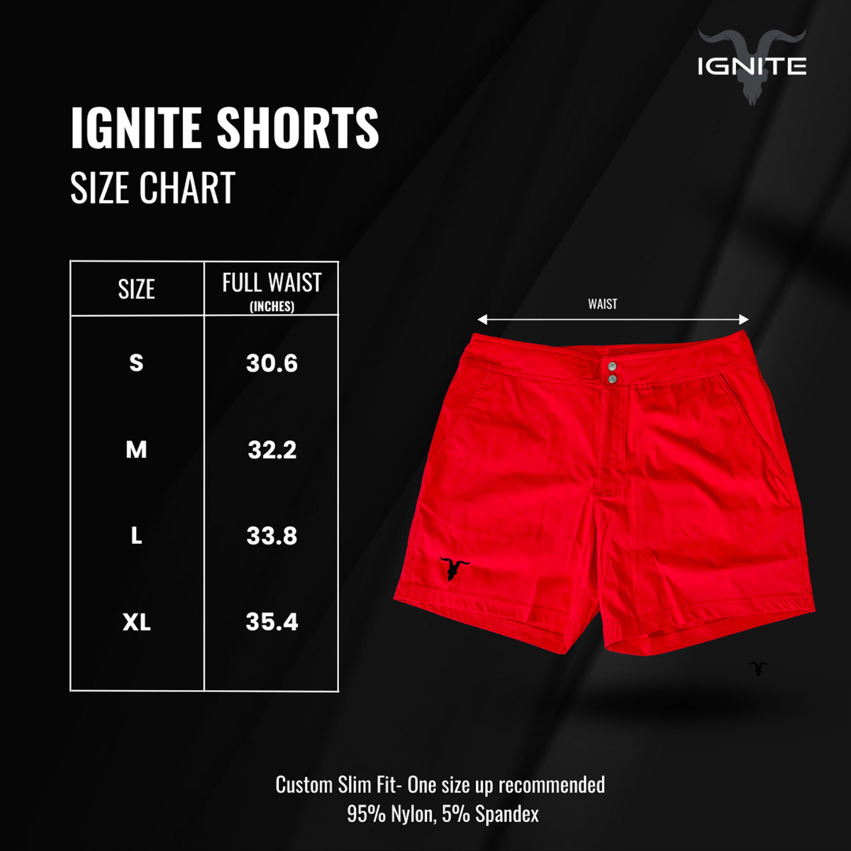 Ignite Shorts - Red